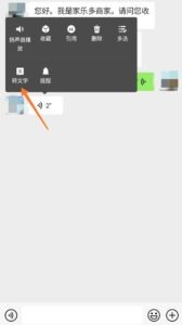 长按语音就能看到菜单栏中“转文字”这一栏