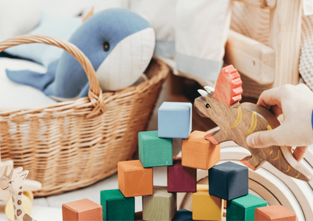 A stretch of choices from wooden to plastic to soft toys