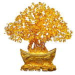 Natural Crystal Lucky Fortune Tree Living Room Decoration