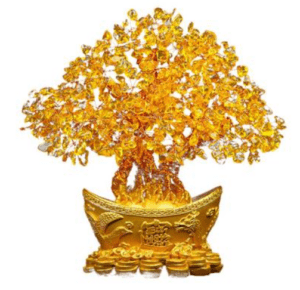 Natural Crystal Lucky Fortune Tree Living Room Decoration