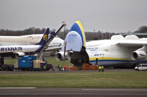 The biggest freight transport by air was made by Antonov An-225 Mriya