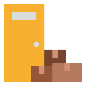 icon of door-to-door shipping