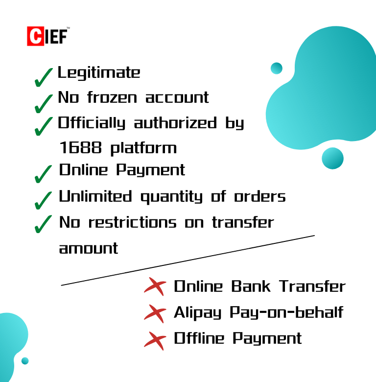 the features of 1688 payment