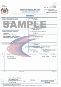 An import permit need to provide to the supplier