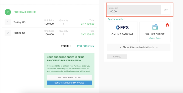 Malaysia Partial Payment Orders: Step-by-Step Processing Guide