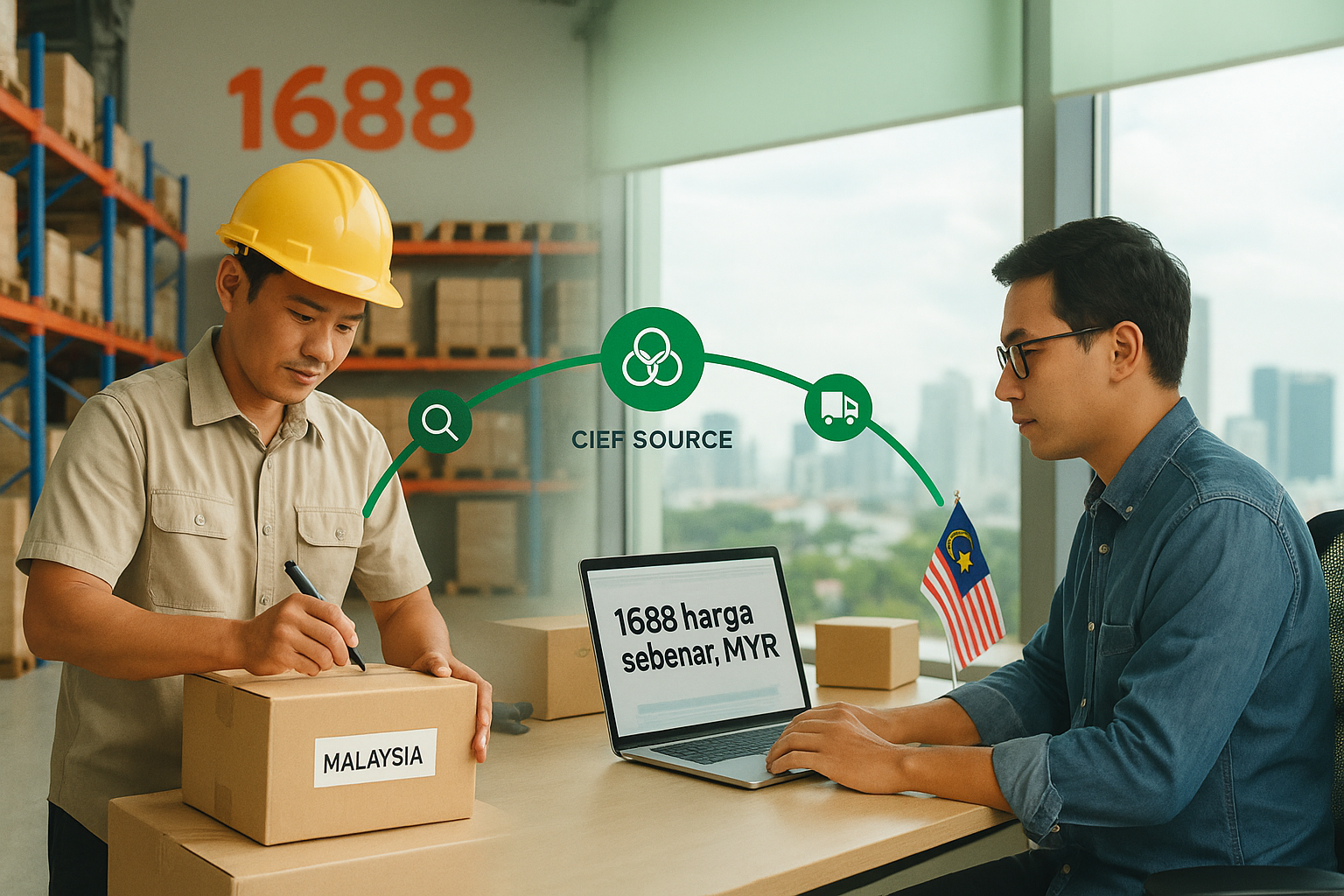 Platform CIEF SOURCE untuk import dari 1688 China dengan harga kilang sebenar