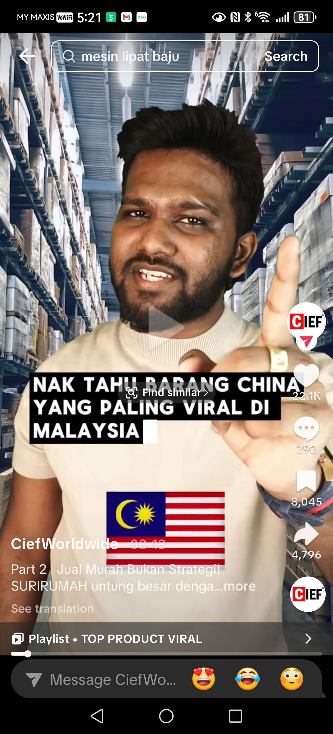 Perbandingan harga import dari 1688 vs harga jual Malaysia - Kipas Klip Viral